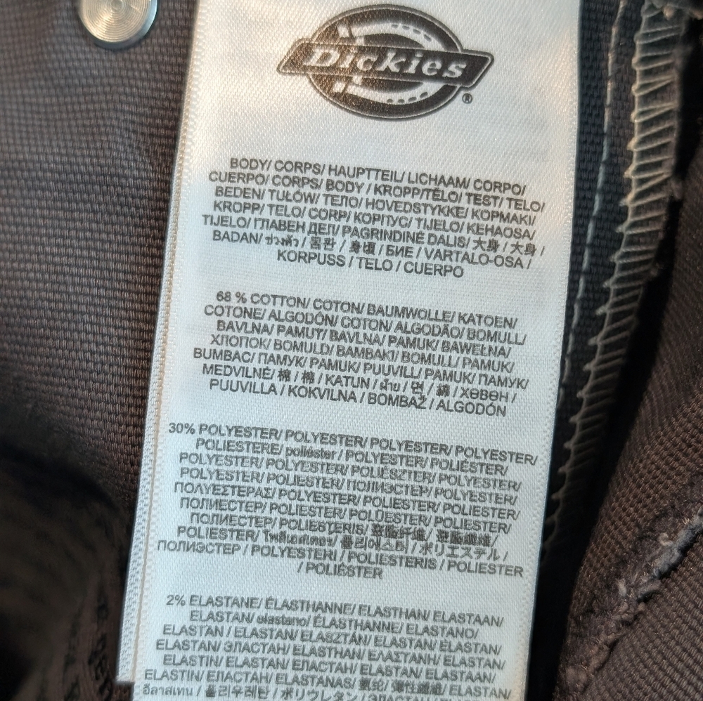 Dickies FLEX Men's Dark Charcoal Flat Front Work Shorts Size 32 - Picture 9 of 11